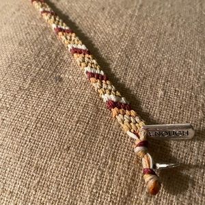 “Enough” Handmade Bracelet